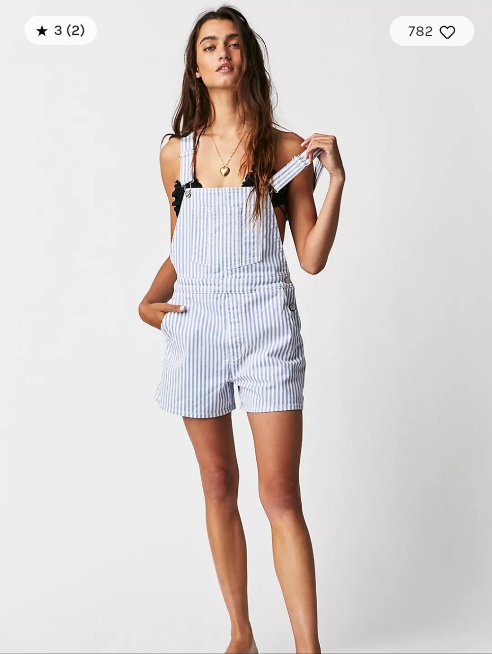 Rolla's Blue Striped Mini Overals Size 12/L Sold On Free People